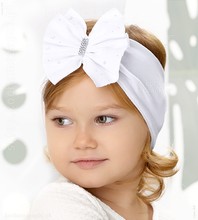 Elegancka, ozdobna opaska dla dziewczynki, na głowę, biała, Vilde, 42-46 cm