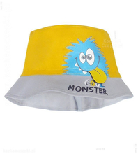 Kapelusz dla chłopca,  Cool Monster, żółty+szary, 52-54 cm