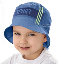 Kapelusz dla chłopca, bawełniany, Felice Sport, niebieski, 51-53 cm