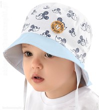 Kapelusz dla chłopca, z myszką Miki, niebieski+biały, Tesero, 48-50 cm