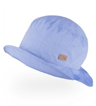 Kapelusz dla dziecka, UV +30, na lato, Hipolito, niebieski, 52-54 cm