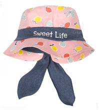 Kapelusz dla dziewczynki, Sweet Life, różowy + granatowy, 45-47 cm
