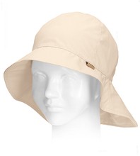 Kapelusz dla dziewczynki z filtrem UV, Tomisia, beżowa, 54-56 cm
