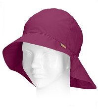 Kapelusz dla dziewczynki z filtrem UV, Tomisia, burgundowa, 54-56 cm