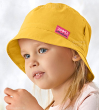 Kapelusz dla dziewczynki, żółty, Summer Adventure, 53-55 cm