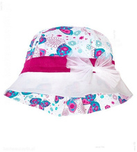 Kolorowy kapelusz dla dziewczynki, Alesia, rozm. 47-49 cm