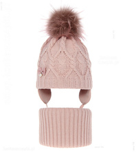 Komplet czapka i komin dla dziewczynki Gulia  rozm. 48-50 cm