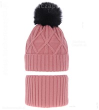 Komplet zimowy: czapka i komin dla dziewczyny, Talina  rozm. 52-54 cm