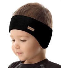 Opaska dla chłopca, na głowę/uszy, czarna,  Rogan, obw. 45-47 cm