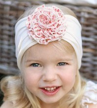 Opaska dla dziewczynki, na głowę, kremowa, Violetta, obw. 45-47 cm