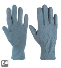 Rękawiczki damskie, zimowe, dotykowe, niebieski, S-M