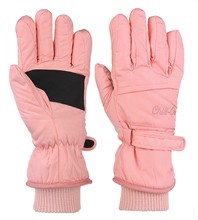 Rękawiczki zimowe damskie, bardzo ciepłe, narciarskie, różowe,  M/L (19746)