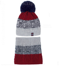 Zimowy komplet czapka i komin dla chłopca, Kotaro rozm. 46-50 cm