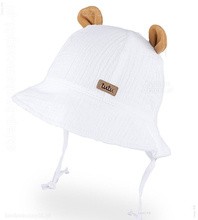 kapelusz dla dziewczynki, muślinowy, Jorgina, rozm. 44-46 cm