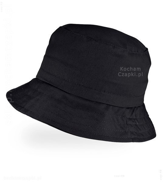  Czarny Bucket Hat na lato z bawełny Catalpi  rozm. 50-54 cm
