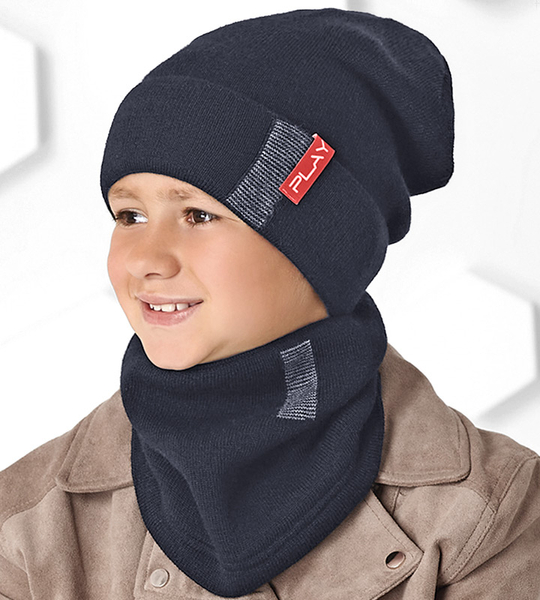 Beanie czapka i komin jesień / zima  Urlic  rozm. 53-56 cm 