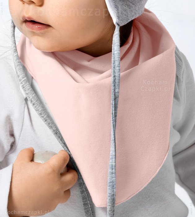 Chustka pod szyję dla dziewczynki, na głowę z bawełny, wiek 3-24 miesięcy