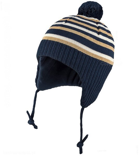 Ciepła czapka zimowa z wełny merino  Timonek rozm. 46-50 cm