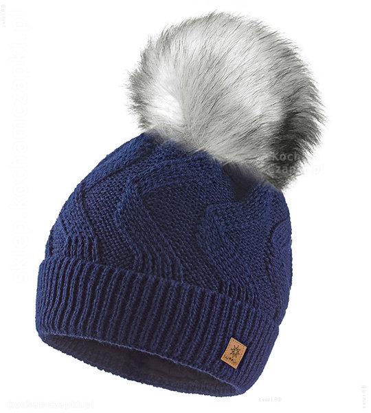 Ciepła zimowa czapka damska Woolk Leyla   rozm. 54-56 cm