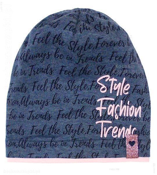 Czapka smerfetka bawełniana Fashion Trends rozm. 52-54 cm