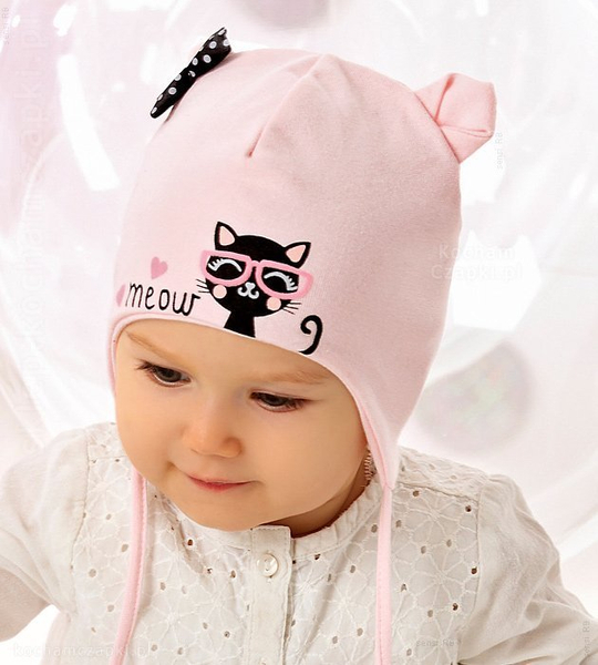 Czapka wiosenna niemowlęca, Meaw rozm. 38-40 cm
