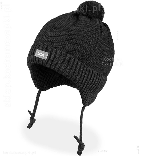 Czapka z wełny merino dla dzieci, Zinana rozm.46-49 cm