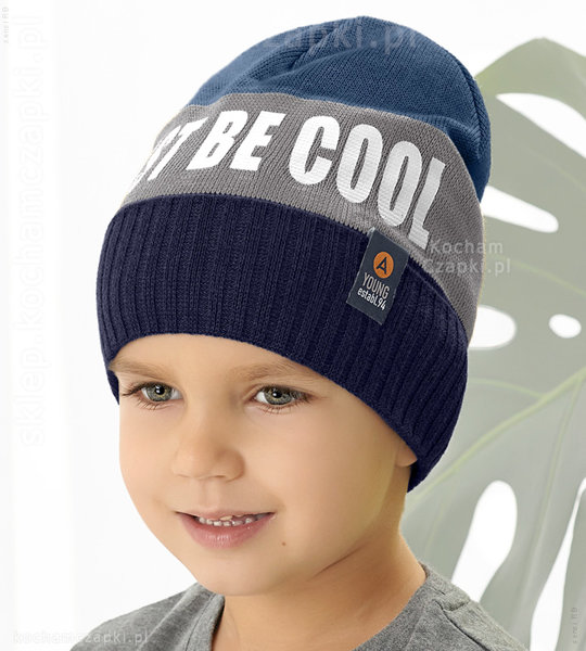Dzianinowa czapka beanie dla chlopców Just Be Cool, rozm. 48-52cm 