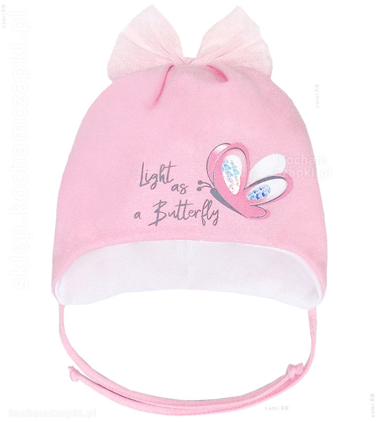 Elegancka czapeczka niemowlęca Esseja rozm. 42-46 cm