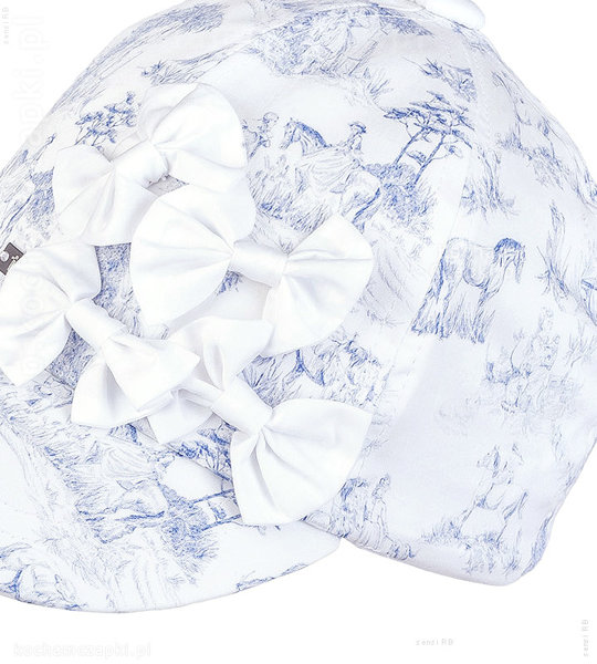 Elegancka czapka UV  z daszkiem dla dziewczynki Idillio rozm. 48-52 cm