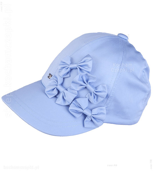 Elegancka czapka UV z daszkiem dla dziewczynki Idillio rozm. 52-56 cm