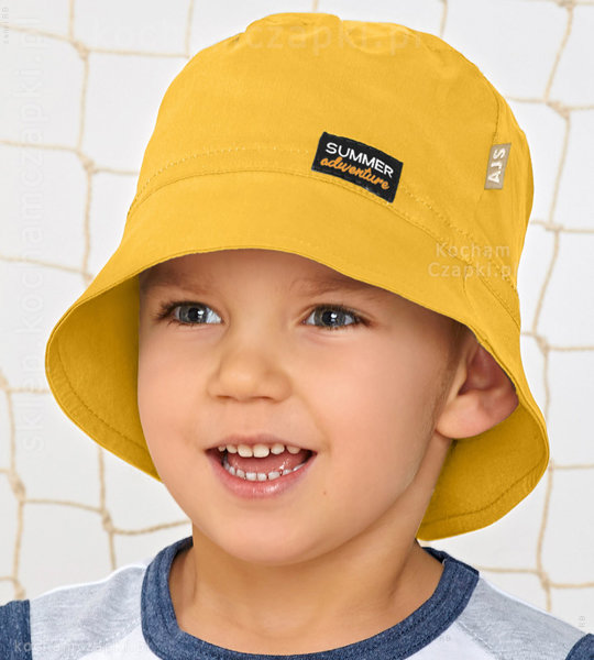 Kapelusz dla chłopca, Boy Adventure, żółty, 52-54 cm