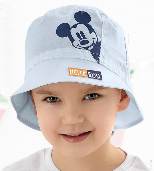Kapelusz dla chłopca, z myszką Miki, Topolino rozm. 50-52 cm