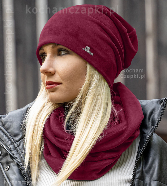 Komplet damski welurowy jesienno-zimowy, Marietta, rozm. 55-58 cm