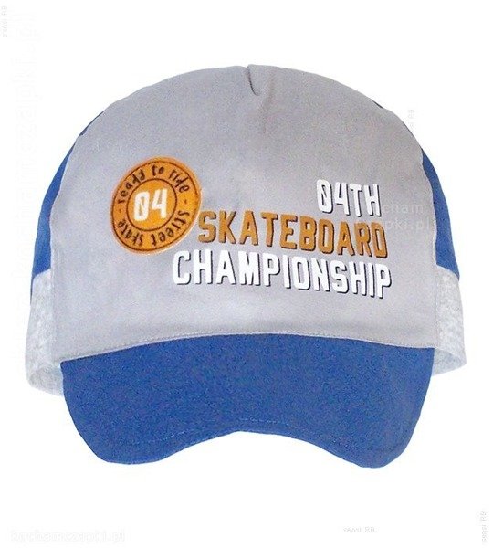 Lekka czapka z daszkiem na lato dla chłopca, Skateboard, rozm. 51-53 cm