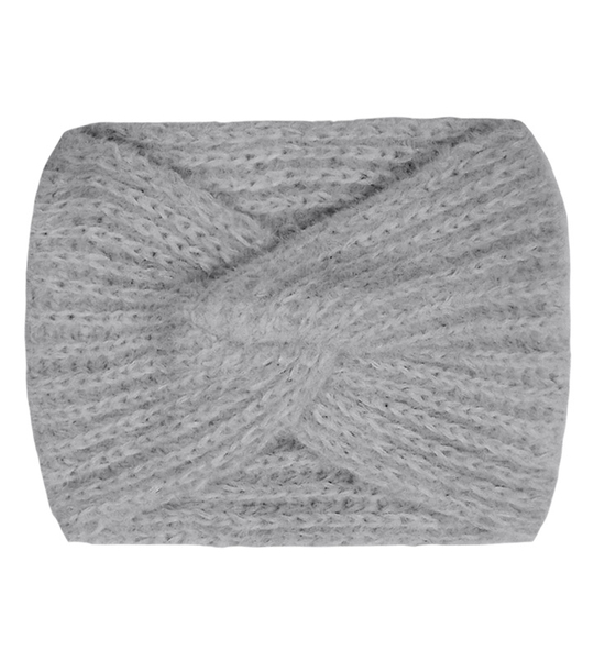 Opaska zimowa na głowę, dla dziewczynki, 578, szara, obw. 48-51 cm