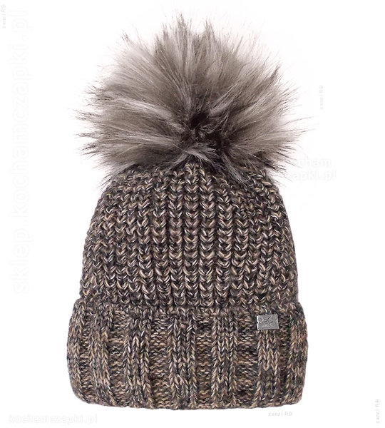 Piękna zimowa czapka damska, Soffia rozm. 55-57 cm