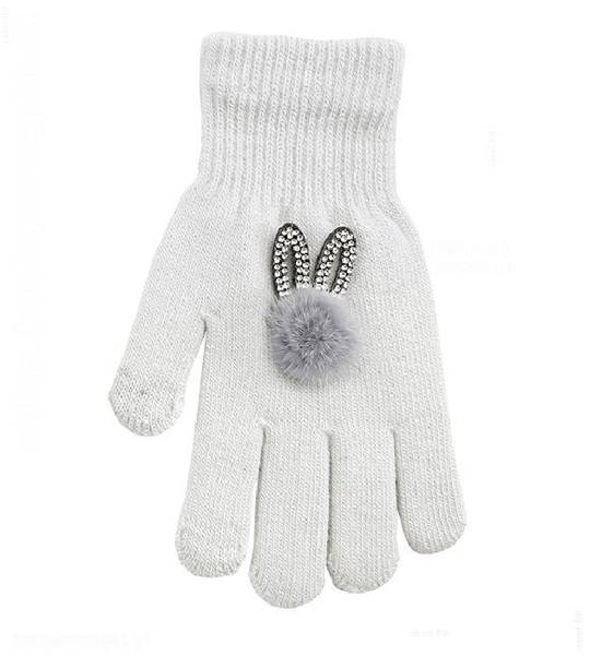 Rękawiczki zimowe, dla dziewczynki, dotykowe Touch Screen smartfon, rozm. 6-12 lat