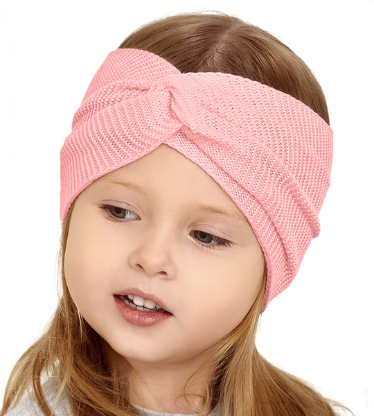 Szeroka opaska z dzianiny na głowę dla dziewczynki, Nolla rozm. 48-52 cm