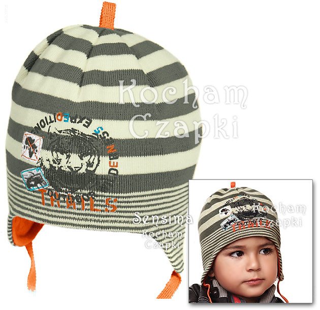 Thails, super czapka dla chłopca wiosenna/jesienna, rozm. 50-52 cm