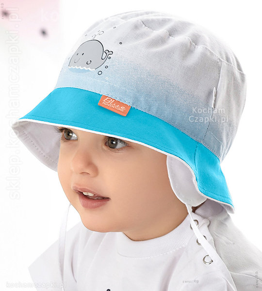 Wiązany kapelusz dla chłopca, Arriano, rozm. 44-46 cm