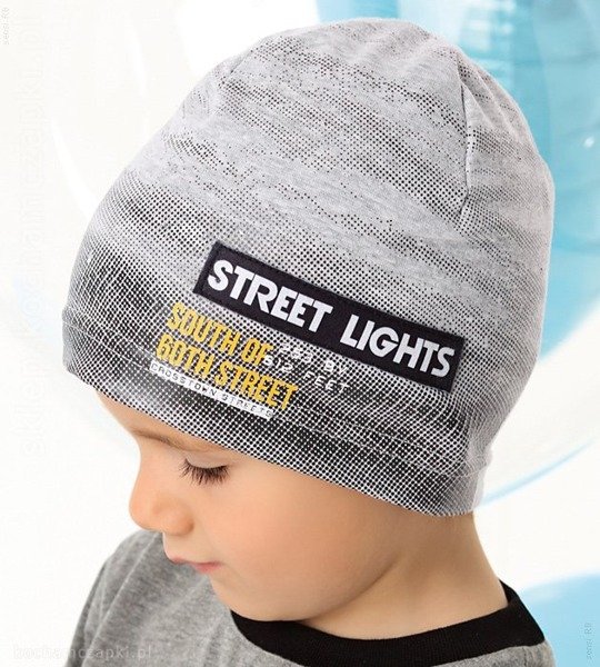 Wiosenna czapka dla chłopca, Street Lights, rozm. 52-54 cm