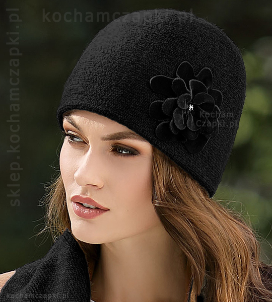 Zimowa ciepła czapka toczek Magnolia  rozm. 54-56 cm