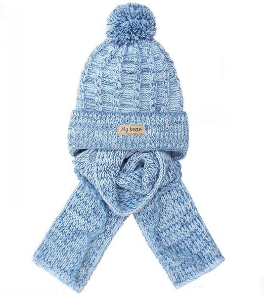 Zimowa czapka i szalik dla chłopca, Liadan, rozm. 45-49 cm