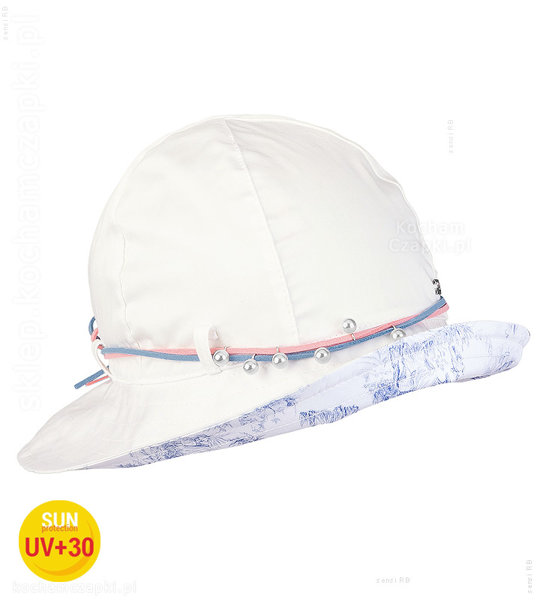 kapelusz dla dziewczynki, filtr UV +30, Calina, 48-50 cm