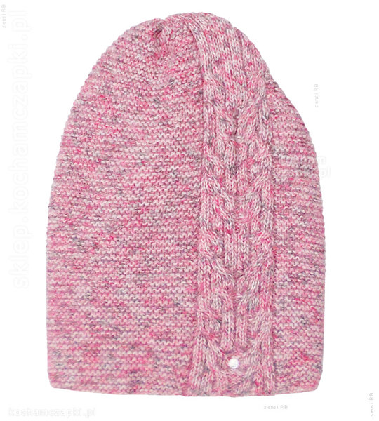 kolorowa czapka zimowa damska smerfetka Sharon  rozm. 55-57 cm