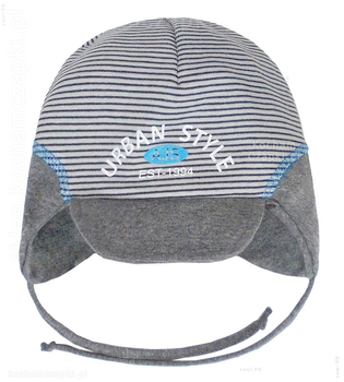 Bawełniana czapka dla chłopca z daszkiem Urban Style, rozm. 46-49 cm, wiosna/jesień